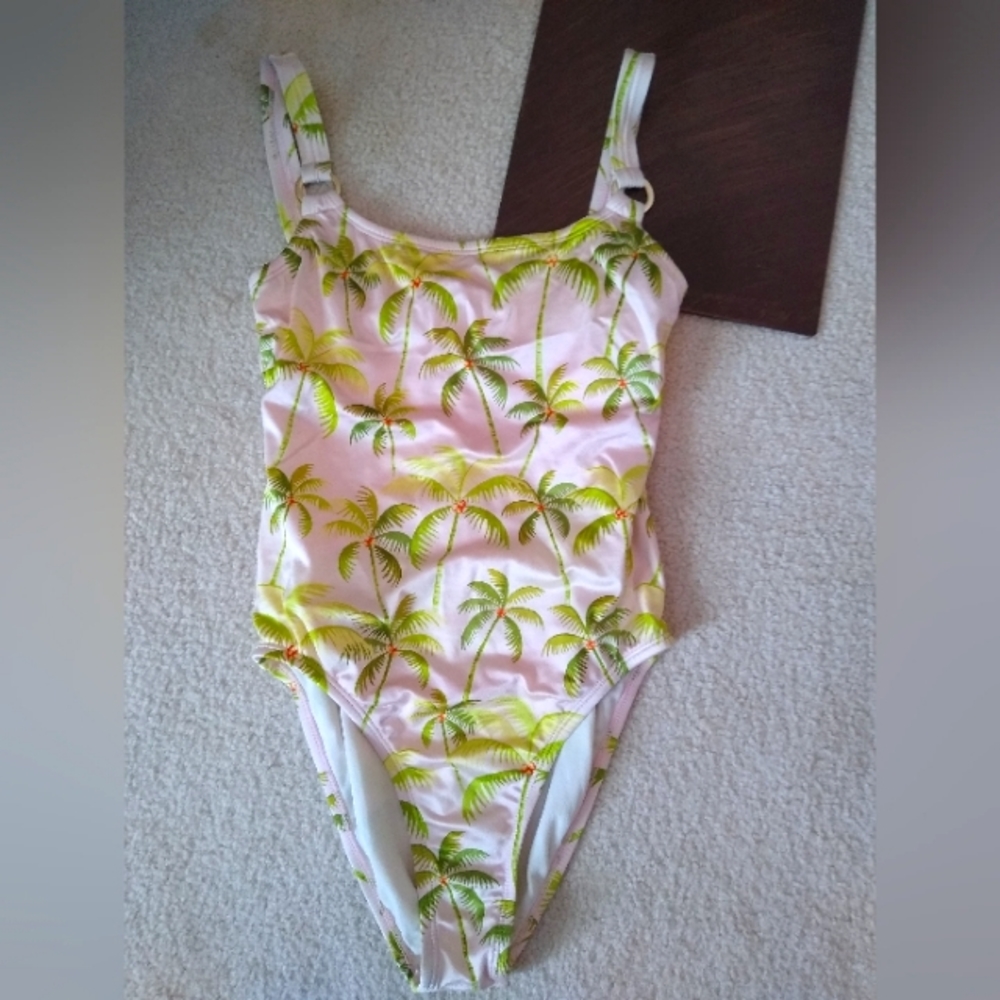 Tommy Hilfiger one piece bathing suit, hawaiian themed, size 10.